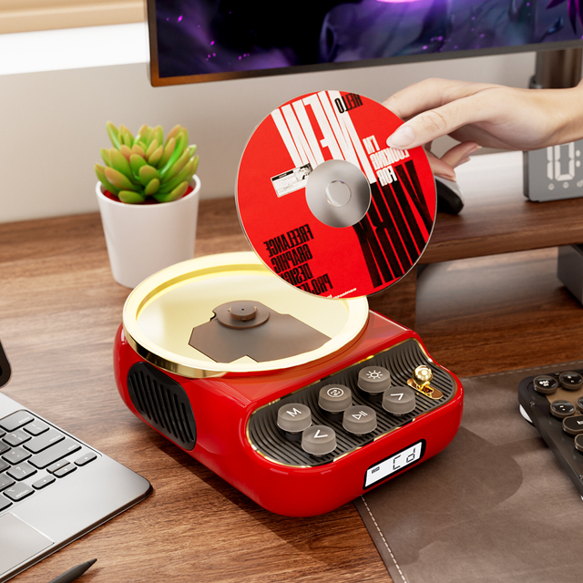 Viewtec Multifunctional Bluetooth Speaker with CD Player, 2025 Vintage Bluetooth Speaker Under 500