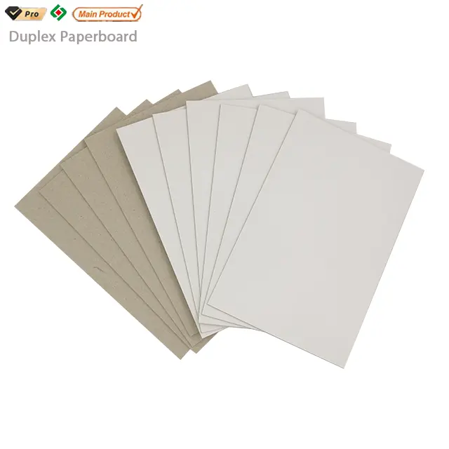 Di alta qualità Duplex Board bianco posteriore con Grey Back Back Duplex Board con supporto bianco Duplex Board Grey Back cooling carta