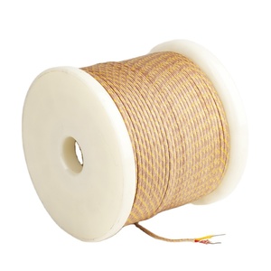 Thermocouple dây sợi thủy tinh cách nhiệt thép không gỉ lá chắn loại K KX cặp nhiệt điện cáp - Product Image 4