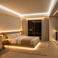 Bande LED COB 960 LED 3 rangées 24V 15MM Blanc Chaud pour un design linéaire moderne et professionnel sans joint pour l'intérieur