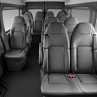 Vente en gros de bus touristiques, bus diesel 10-17 places, 190K 294KW, mini-bus navette diesel chinois, coût du mini-bus navette fermé