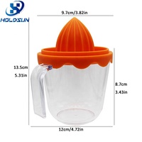 Presse-citron manuel multifonctionnel de qualité alimentaire pour usage domestique, couleur personnalisée, vente en gros, avec tasse graduée
