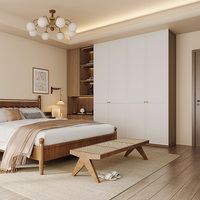 Ensemble de meubles de chambre à coucher modernes et gain de place sur mesure |   Armoire + Poste de travail + Lit tatami avec rangement |   Conception de meubles pour toute la maison