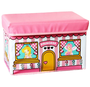 ที่วางเท้า<span class=keywords><strong>หนัง</strong></span>พับได้พร้อมเบาะนั่งบุโฟมหนาม้านั่งออตโตมันขนาดเล็กสำหรับของเล่น - Product Image 5