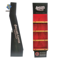 Étagères en carton personnalisées pour snacks, biscuits, chocolat, papier kraft, présentoirs de sol, supports, logo personnalisé