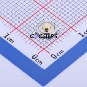 GT-TC084E-H020-L5 Tactile Switch SMD-4P,5.2x5.2mm Switch Single Pole Single Throw Round Button 1.3N Vertical Mount - Product Image 1