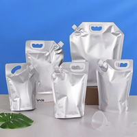 Pochettes souples personnalisées avec bec verseur de 500 ml, 1 L, 2 L, 1 gallon, rechargeables, pour détergent lessive, liquide de lavage, distributeur d'eau