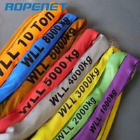 ROPENET Yüksek Kaliteli OEM&ODM Fabrika Polyester Dokuma Askı Ağır Yük Taşıma Esnek Askı 5T 8M 5:1