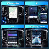 Accesorios de Radio con Pantalla Tesla de 12.1 Pulgadas, Snapdragon 665 para Dodge Ram 2019-2023, Android 13, Carplay, QLED, Unidad Principal Inalámbrica para Automóvil 4G