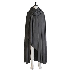 Capa de Caballero Medieval, Disfraz de Halloween, Capa de Mago para Cosplay, Capa Larga Unisex para Adultos, Tela de Lino - Product Image 5