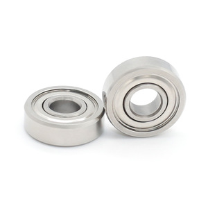 Roulement à billes à gorge profonde en acier inoxydable 440 de 6*16*5mm, vente en gros, S696A-ZZ (S1660ZZ), roulement de moteur antirouille P5, nylon 2RS ZZ ouvert - Product Image 1