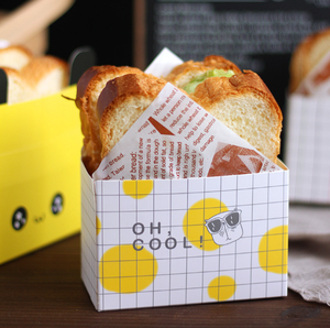 紙製テイクアウト容器、サンドイッチテイクアウトボックス、ミニバーガーボックス、持ち帰り用食品容器用トーストホルダー - Product Image 4