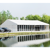 Tente de fête personnalisée de haute qualité à bas prix extérieure imperméable à l'eau 100 personnes capacité 6x9 30x60 à vendre