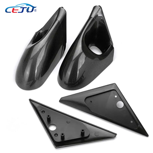 กระจกมองข้างรถยนต์ทรง Spoon สีดำลายคาร์บอน ABS สำหรับ <span class=keywords><strong>Honda</strong></span> <span class=keywords><strong>Ferio</strong></span> <span class=keywords><strong>Civic</strong></span> EG8 EG9 EH9 EK2 EK3 EJ6 Sedan ปี 1992-2000 - Product Image 6