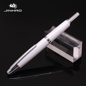 Penna <span class=keywords><strong>stilografica</strong></span> personalizzata stampa penna <span class=keywords><strong>stilografica</strong></span> in metallo a griglia a righe penna a inchiostro retrattile (EF/F nib) - Product Image 2