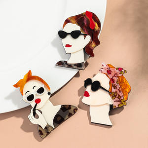 おしゃれで安い！ キャラクターデザイン 複数イメージ 高品質 レディース アクリルブローチ - Product Image 6