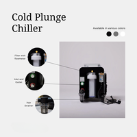 Mini refroidisseur d'eau portable Refroidissement instantané le plus rapide Alaska Chiller pour baignoire de plongée froide avec système de filtration à l'ozone Récupération