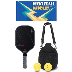 Raquette de pickleball T700 41,5 cm en fibre de carbone avec poignée antidérapante, équipement sportif pour adultes - Product Image 4