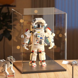Blocchi da Costruzione Astronauta, Modello di Razzo Spaziale per Bambini, Regalo per la Festa dei Bambini - Product Image 1