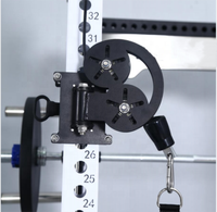Équipement de musculation multifonctionnel pour salle de sport : Machine Smith, Crossover à câbles, Rack de squat, en tube d'acier, usage commercial