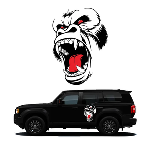 สติกเกอร์ติดรถกอริลลารูปสัตว์สติ๊กเกอร์ประตูฝากระโปรงหน้ารถขนาดใหญ่สำหรับรถกระบะรถตู้ SUV - Product Image 4