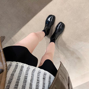 חדש רזה חורף קצר מגפיים אופנתיים קצה פתוח באמצע שרוול מגפי נעלי נשים - Product Image 6