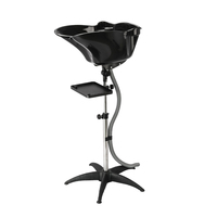 Bac à shampooing portable de haute qualité pour coiffeur avec petit plateau réglable pour salon de coiffure et utilisation pratique à domicile
