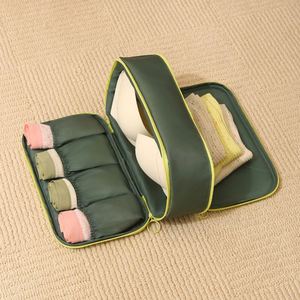 Sac de rangement pour sous-vêtements grande capacité, sac de rangement pour soutien-gorge de voyage, sac de rangement multifonctionnel 3-en-1 pour sous-vêtements et chaussettes - Product Image 4
