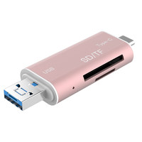 Lector de tarjetas todo en uno tipo C USB 3,0 OTG Tarjeta CF para uso en computadora portátil con compatibilidad Mac10 Win7/8/XP/Vista