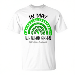 En mayo usamos camisetas verdes con arcoíris para la concienciación sobre el autoestima - Product Image 2