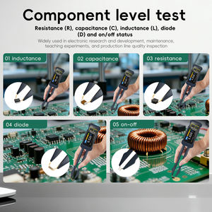 Testeur LCR SMD intelligent JD-1795 pour la résistance, la capacité, l'inductance, la continuité, la <span class=keywords><strong>diode</strong></span>, les tests <span class=keywords><strong>de</strong></span> court-circuit - Product Image 2