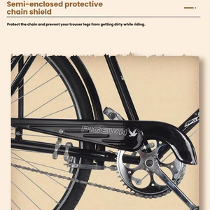 Bicicletta Vintage da Montagna <span class=keywords><strong>28</strong></span> Pollici con Telaio in Acciaio al Carbonio e Freno a Mano - Product Image 5
