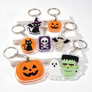 Nouveauté : Porte-clés en acrylique Halloween, breloque mignonne, cadeau de fête - Product Image 2