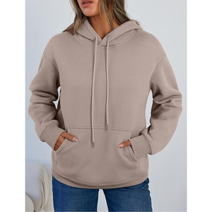Sweat à capuche doublé en sherpa |   Sweat-shirt en polaire ultra chaud avec intérieur en fourrure douce pour l'hiver, vêtements décontractés et personnalisation de la marque - Product Image 2