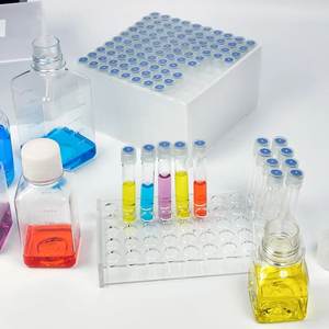 10 मिलीलीटर 16x100 मिमी स्पष्ट स्क्रू परीक्षण ट्यूब 15-415 सफेद बंद शीर्ष pp टोपी नीले ptfs/सफेद सिलिकॉन सेप्टा 1.5 मिमी मोटी - Product Image 4