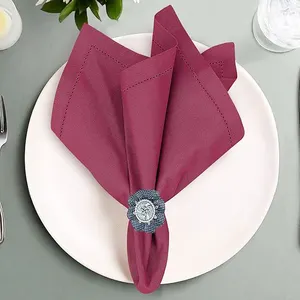 45*45cm table napkin table cover plain dyed table cloth banquet folding napkin wedding fabric satin napkins