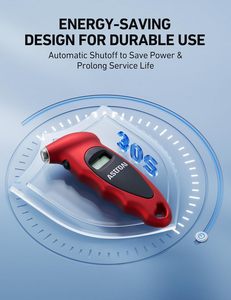 เครื่องวัดความดันลมยางแบบดิจิตอล0-150PSI 0.1เพิ่ม backlit LCD <span class=keywords><strong>presta</strong></span> <span class=keywords><strong>Valve</strong></span> อะแดปเตอร์การวัด4หน่วยสำหรับ - Product Image 4