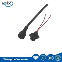 Connecteur mâle-femelle 2-3 fils en cuivre étanche IP67 HE SHENG JIA XING M15 en nylon pour montage sur panneau, alimentation PCB, systèmes solaires