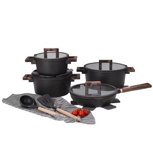13 pièces de casseroles en aluminium antiadhésif à induction, grandes casseroles en fonte pour les restaurants - Product Image 3