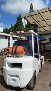 Original 2023 Used TCM 3 Ton gasoline LPG engine Forklift Triple Mast Cheap for Sale Container <b>Handling</b> - Product Image 4