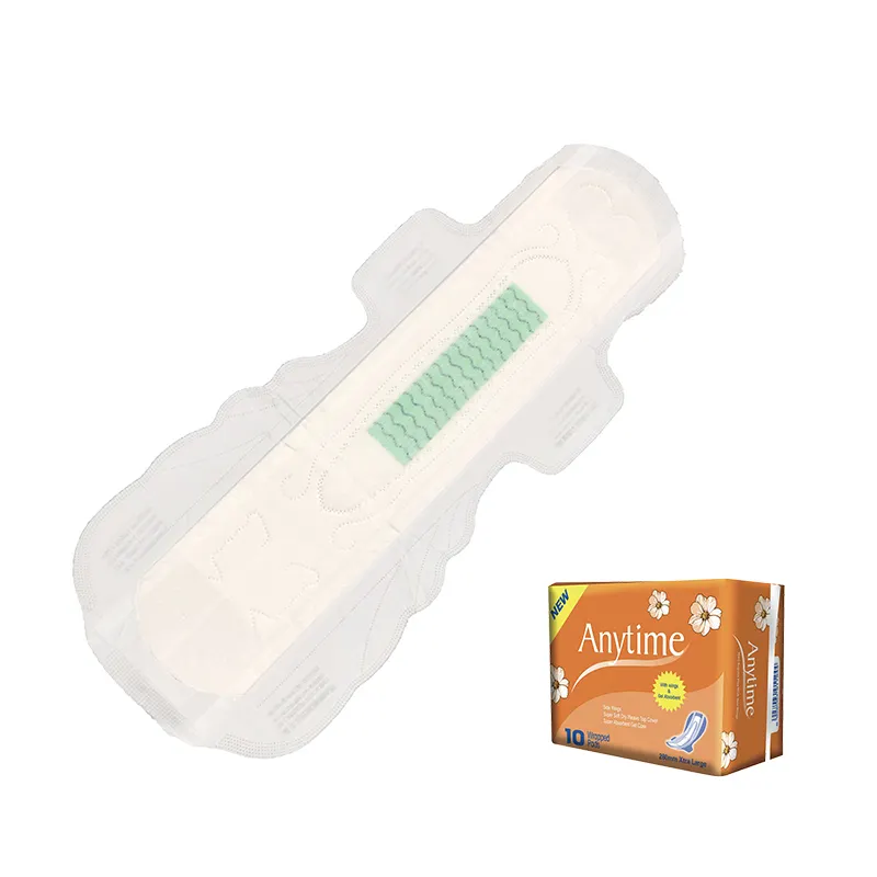 SN2454XT Best Choice 245mm Cotton Anion Chip Winged Feminine Hygiene Sanitary Napkin Lady Pad in USA Malaysia Pakistan