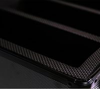 Étui de rangement portable pour cartes gradées à 2 rangées, compatible PSA BGS HGA CSG, en fibre de carbone avec serrure TSA