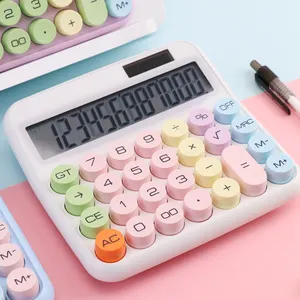 ANI Nuevo Producto Calculadora Solar Linda Macaron Estilo Estudiante Oficina Calculadora Científica Multifuncional