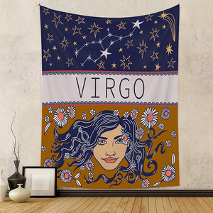Astrologie 12 Constellations Signe du Zodiaque Tapisserie Tissu Doux <span class=keywords><strong>Tenture</strong></span> <span class=keywords><strong>Murale</strong></span> pour Chambre - Product Image 5