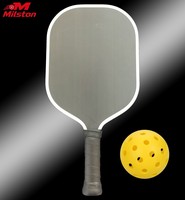 Raquette de pickleball allongée personnalisée MST pour adultes, avec alvéolations aérodynamiques de 16 mm, haute performance et contrôle, pour la compétition