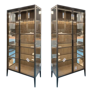 Exhibición de reloj de aluminio de exposición de diseño Simple, escaparate de sala de estar, gabinete de cristal ligero usado, exhibición de Perfume, escaparates de joyería - Product Image 1