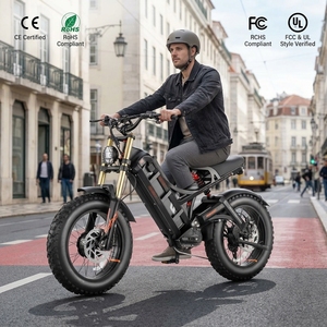 Vélo électrique de haute qualité, vitesse rapide de 25 km/h, double moteur, vélo électrique tout-terrain, vélo à suspension intégrale, vélo électrique - Product Image 1