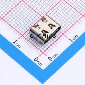 UC15-0B06F00P11 USB Connector SMD Connector ( Connector Type: Type-C )( Gender: Female )( Mounting Type: Horizontal Mount ) - Product Image 1