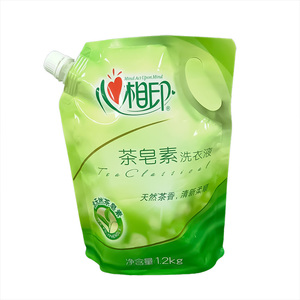 1.2kg Acid Alkaline Resistant Laundry Detergent Jam Coffee Water Liquid <b>Stand</b> Up Pouch With Spout <b>Corner</b> Spout Pouch - Product Image 1