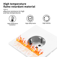 WESA Enchufe de Pared 16A con 1 Tomacorriente, Diseño Moderno de Lujo, Regleta Eléctrica Europea